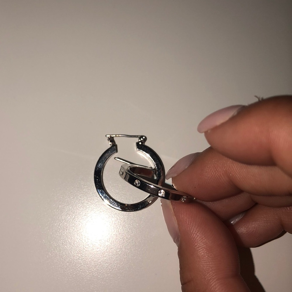 Sterling silver small hoops
